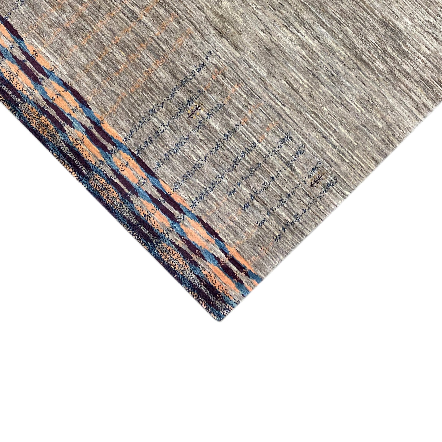 Gabbeh Teppich Grau 200x148 cm - German Carpet Shop