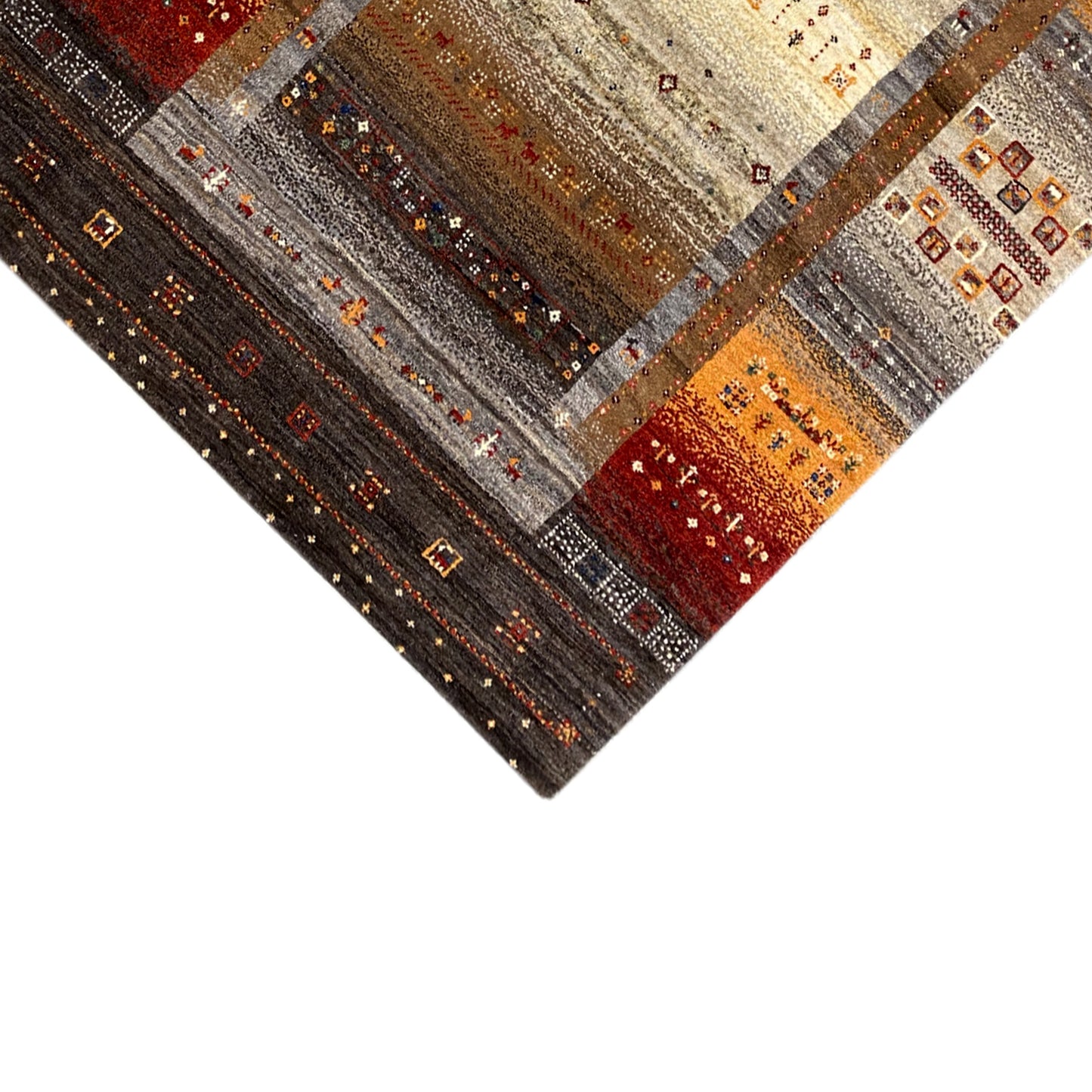 Gabbeh Teppich Braun 201x137 cm - German Carpet Shop