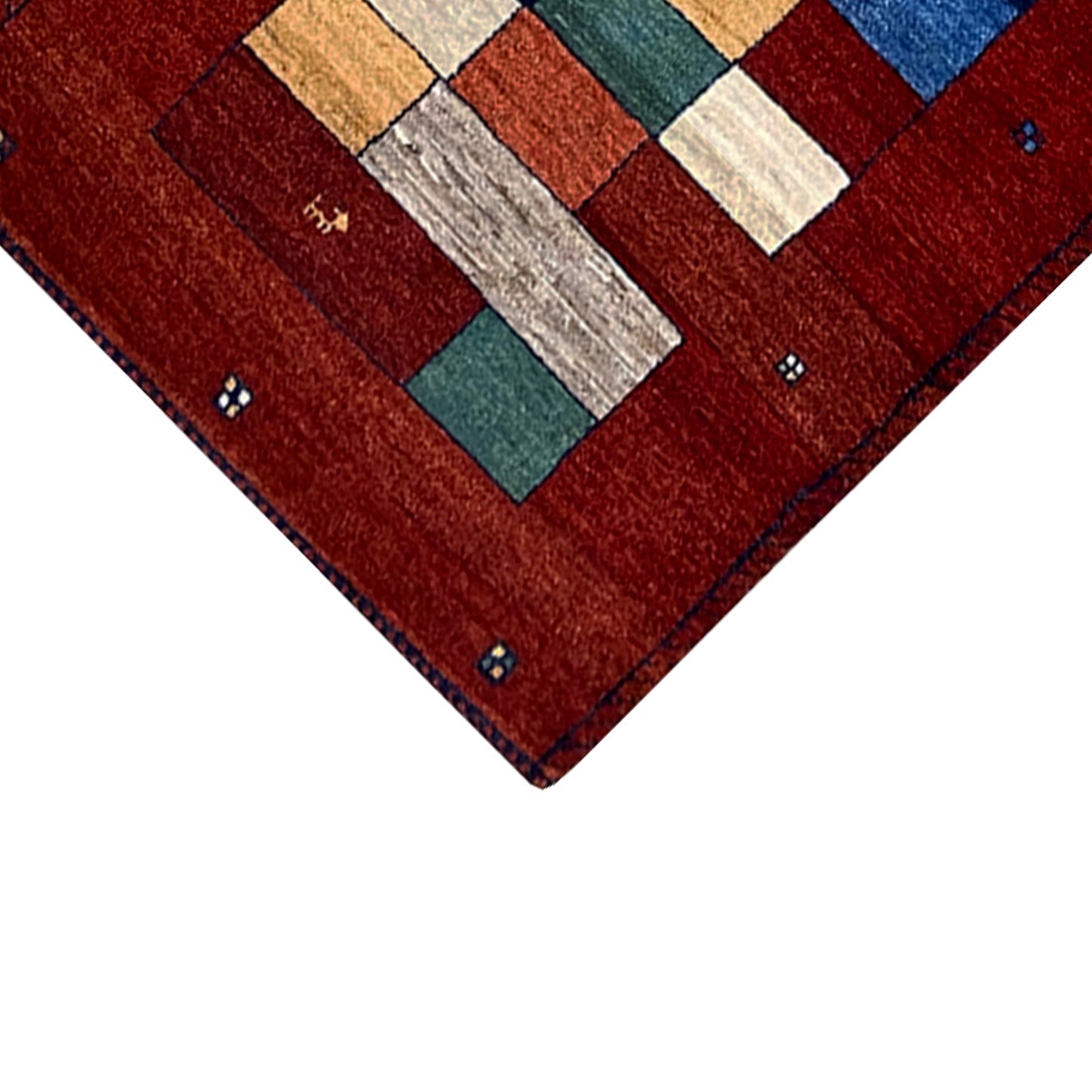 Roter Gabbeh Teppich Läufer 295x84 cm - German Carpet Shop