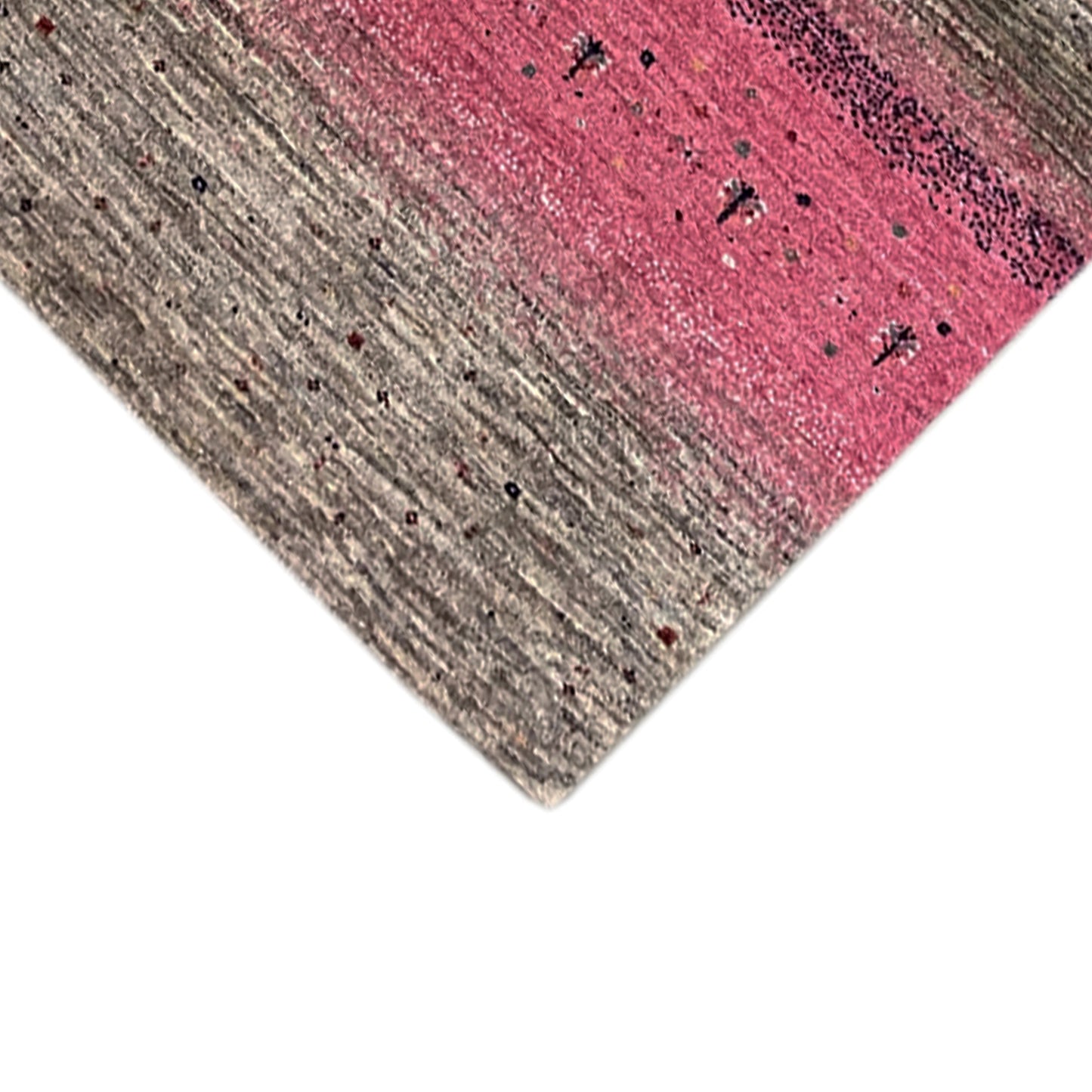 Rosa Gabbeh Teppich Läufer 296x81 cm - German Carpet Shop