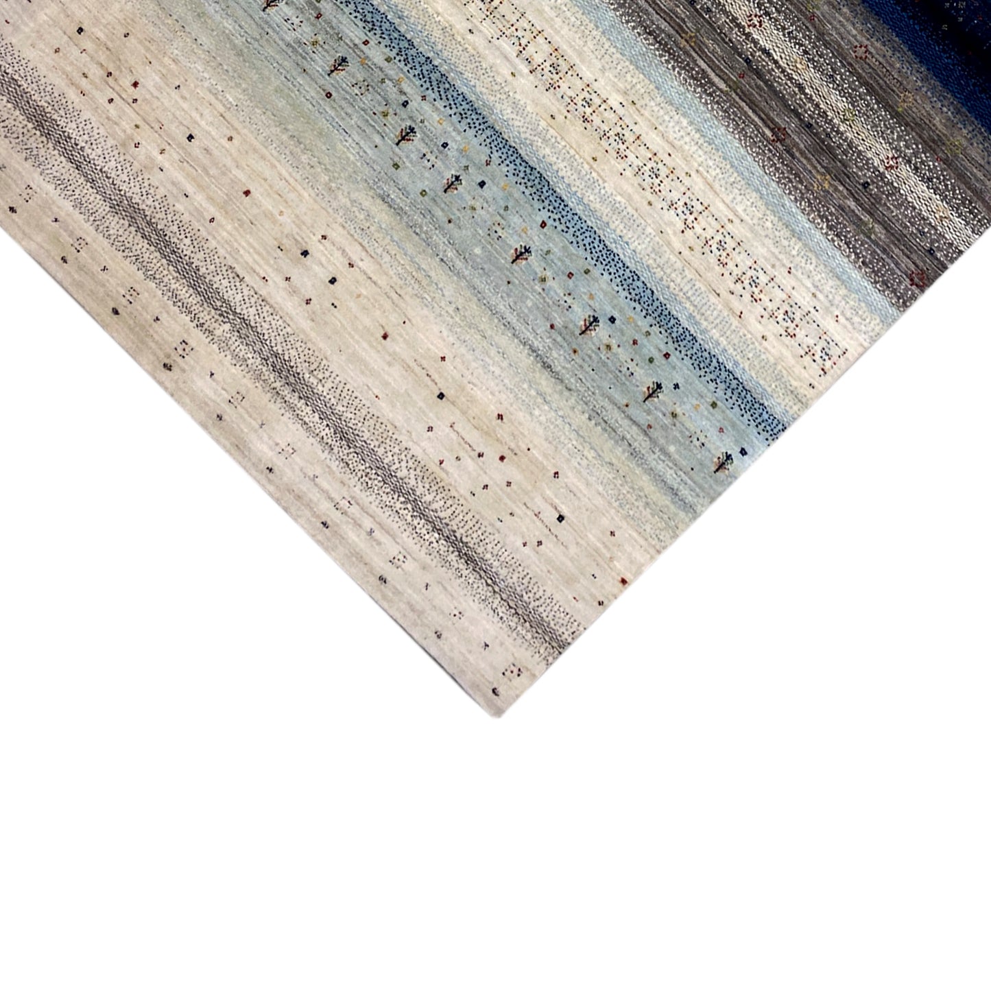 Gabbeh Exklusiver Teppich, Blau 295x202 cm - German Carpet Shop