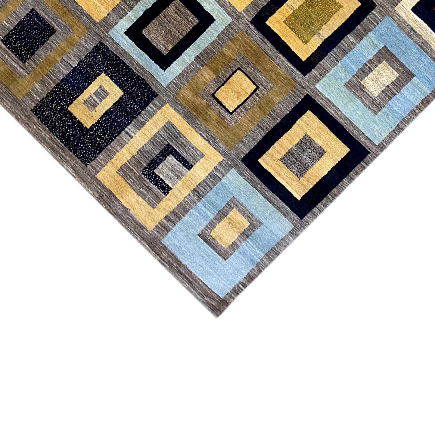 Gabbeh Exklusiver Teppich Grau 297x196 cm - German Carpet Shop