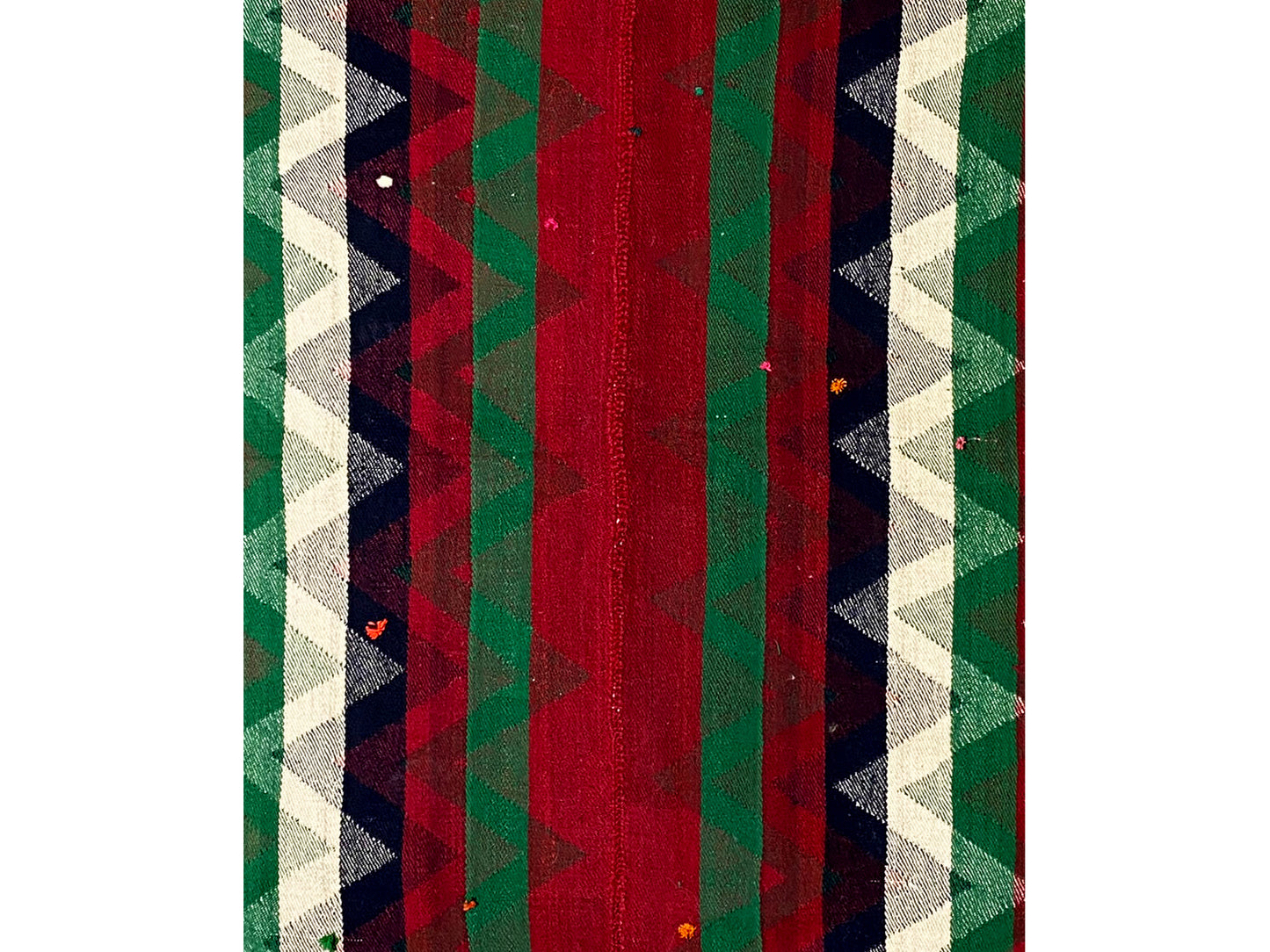 Esszimmer Jajim Teppich handgewebt in Multicolor mit traditionellen Mustern