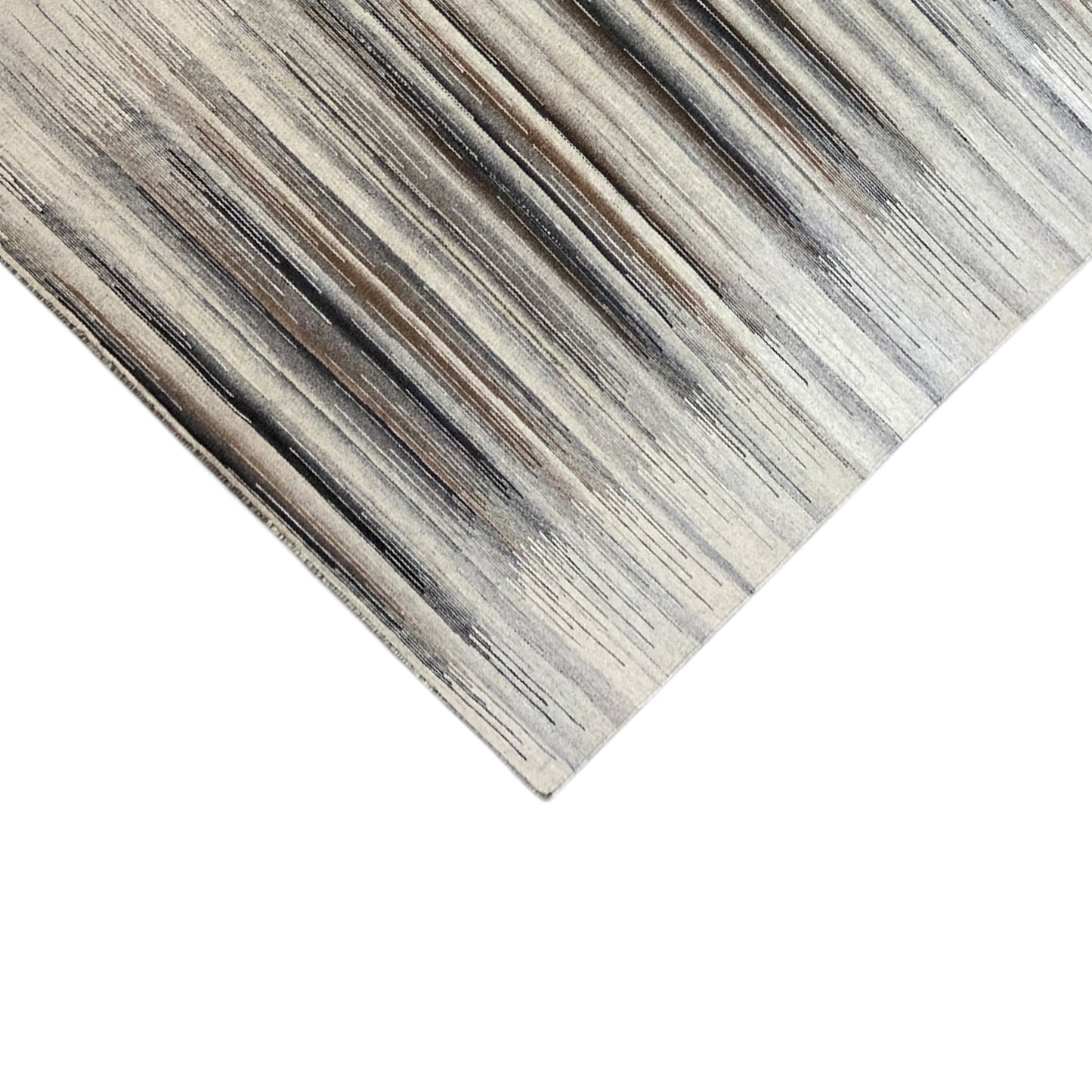 Grauer Kelim Dhurrie Streifen 230x160 cm - German Carpet Shop