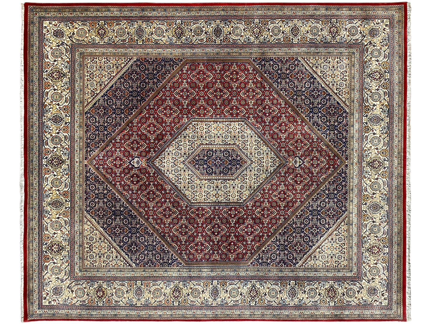 red-bidjar-rug-living-room-hand-knotted-10251
