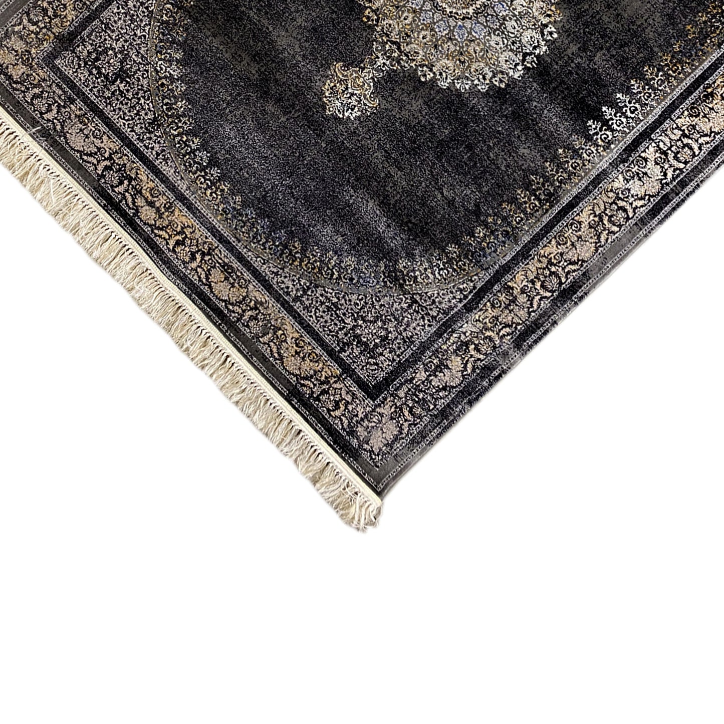 Woven teppich kaufen Polypropylen Schwarz Grau 160x230 langlebig