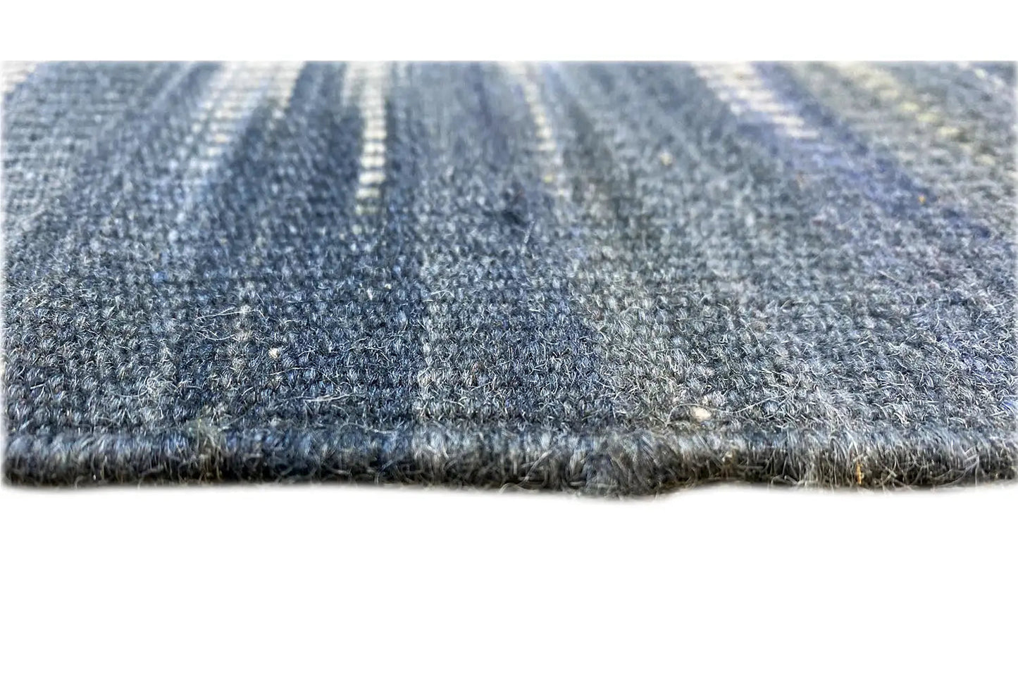 Blauer Ombré Kelim Dhurrie Teppich 160x230 cm - German Carpet Shop