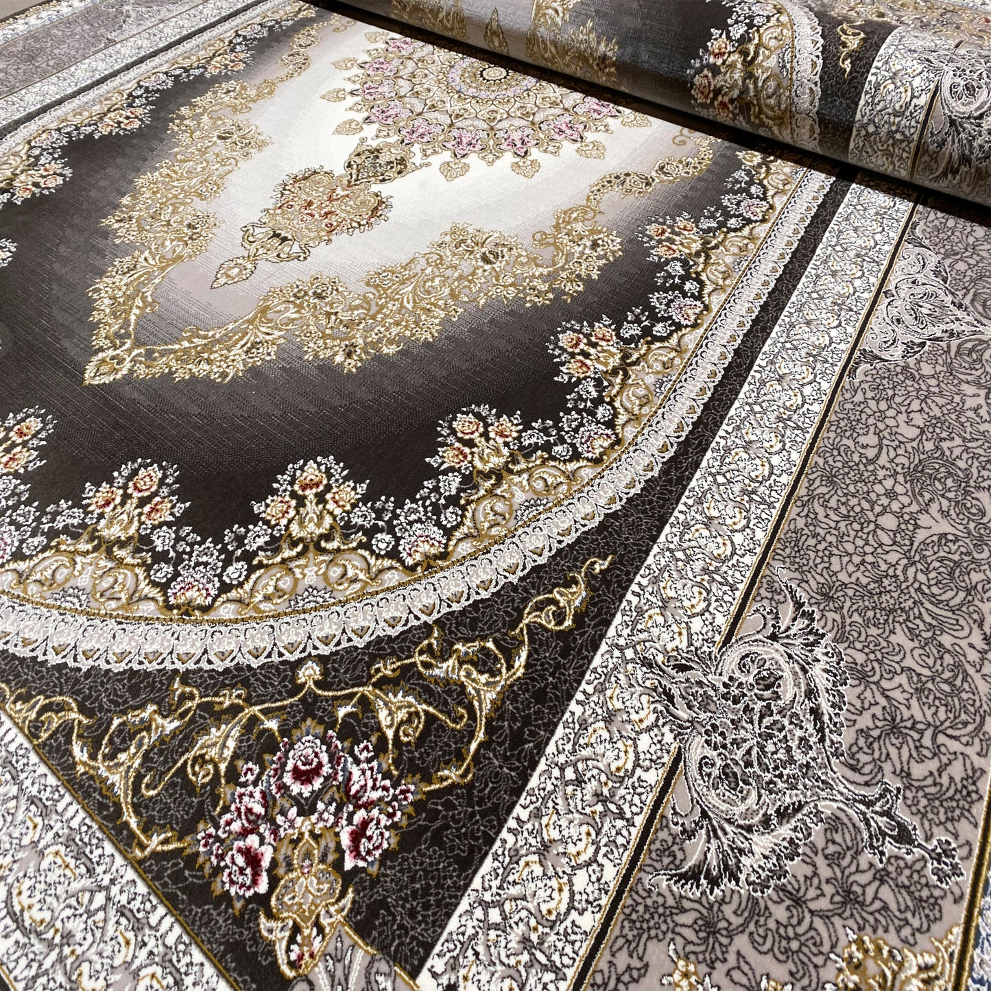 Rauchgrau Teppich 170x240cm