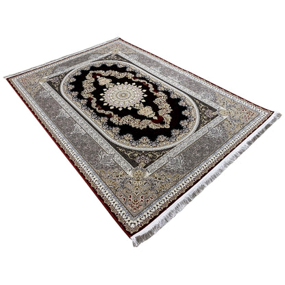 Rot-Silber Teppich 170x240cm