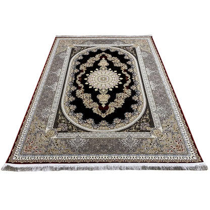 Rot-Silber Teppich 170x240cm