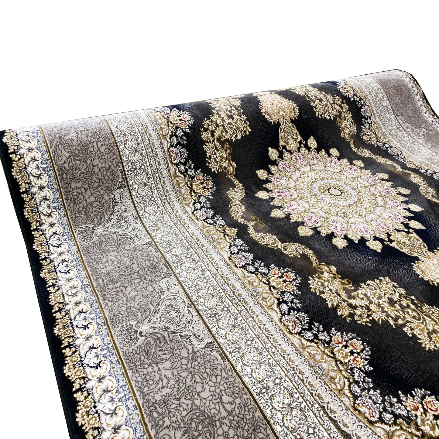 Marineblauer Teppich 170x240cm