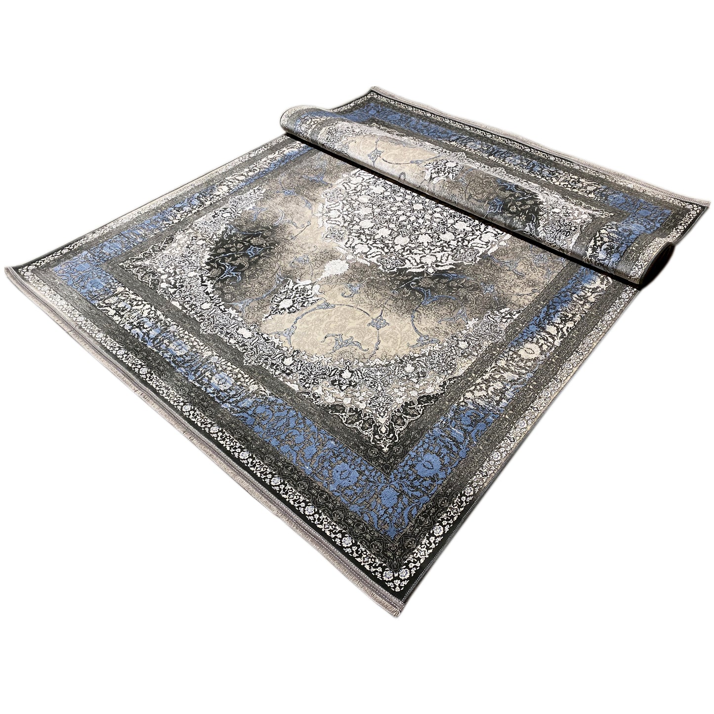 Blauwe rook 170x240cm