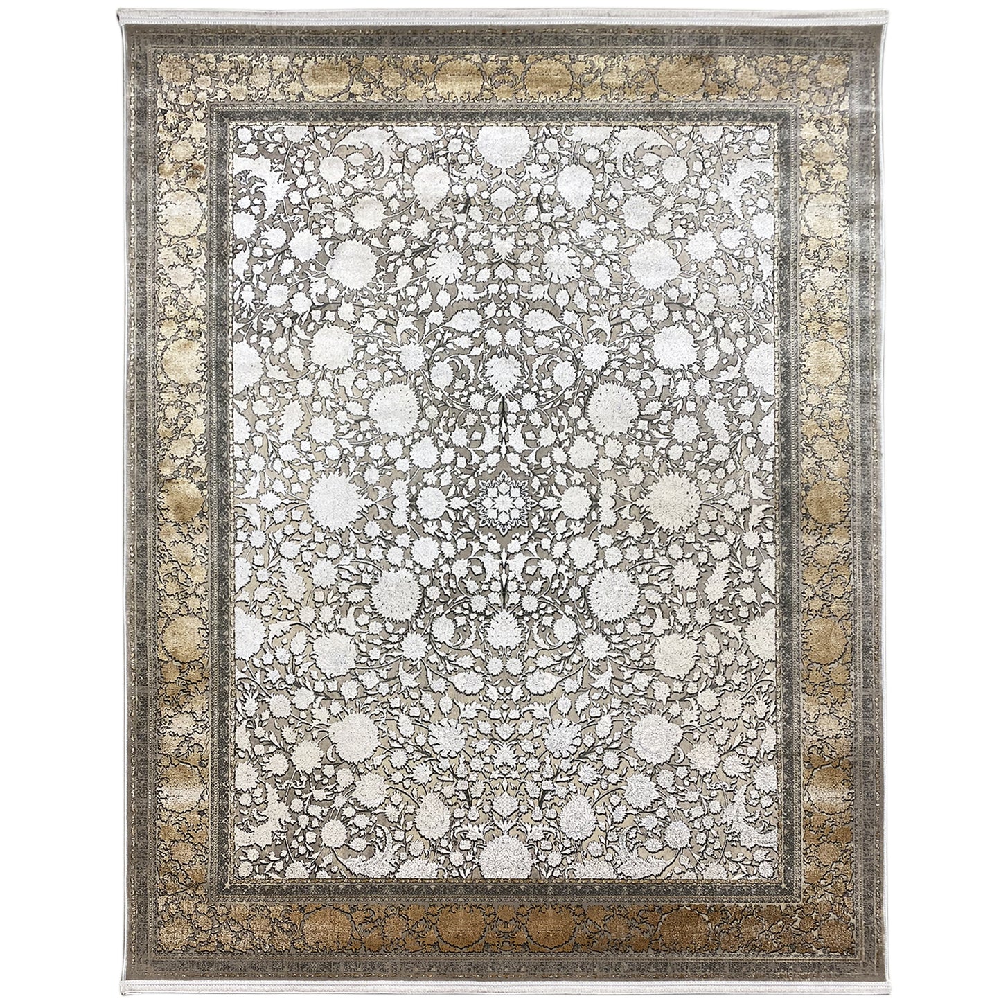 Silber-Gold Teppich 170x240cm
