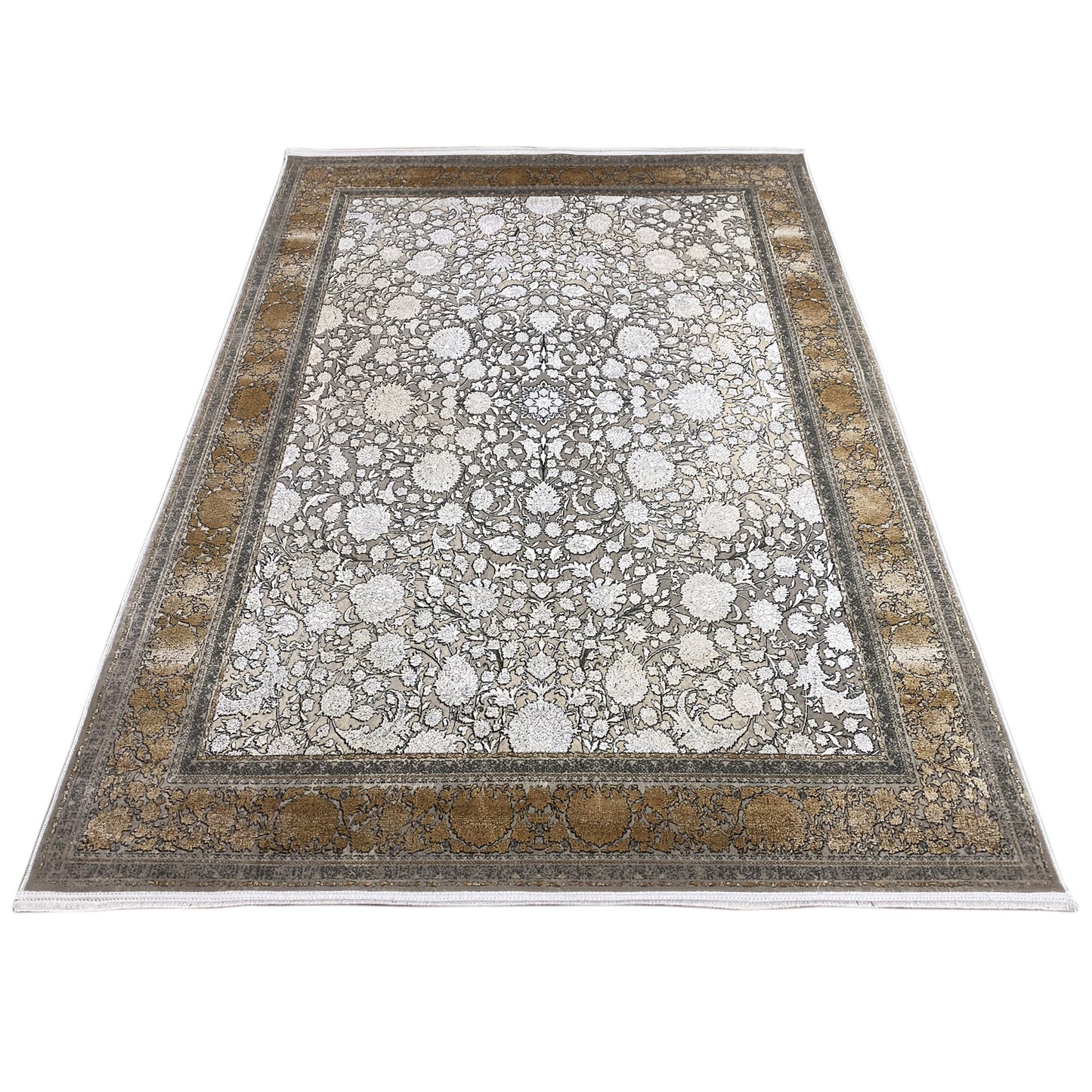 Silber-Gold Teppich 170x240cm