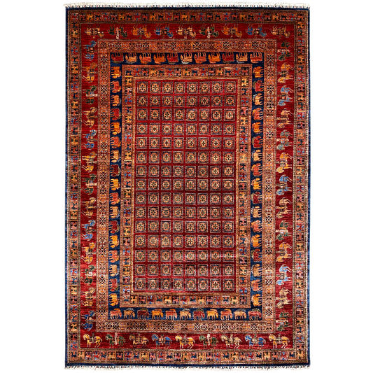 Roter Khorjin Teppich 352x252 cm - German Carpet Shop
