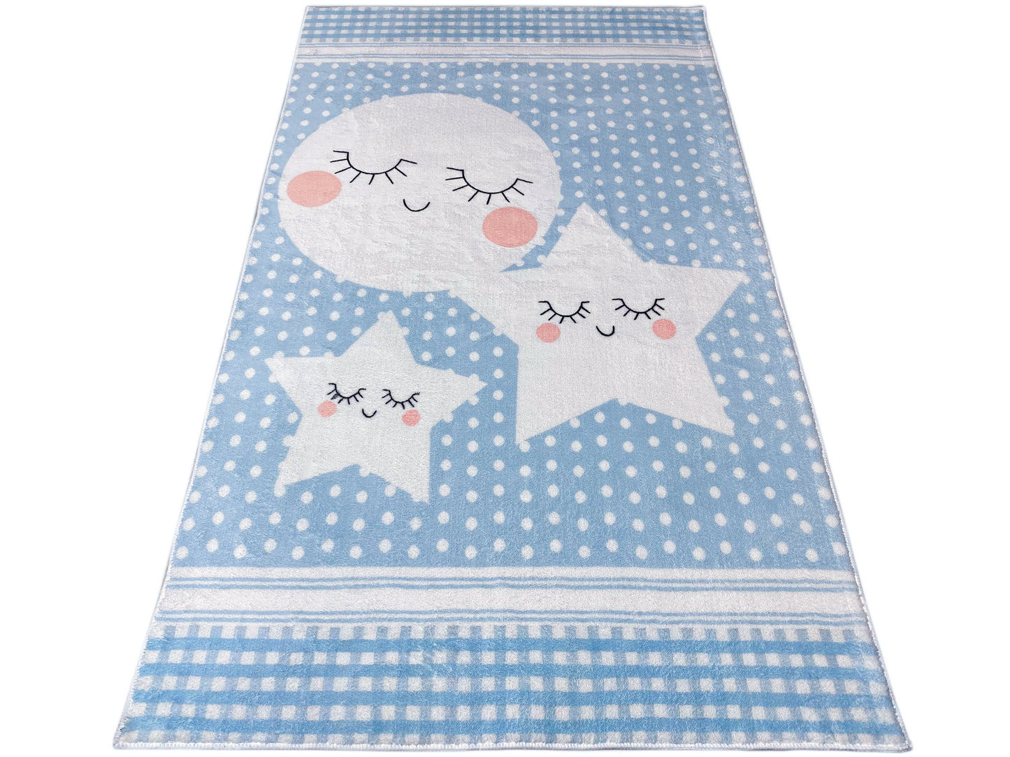 Tapis pour enfants « Monde étoilé », bleu, 90x160 cm