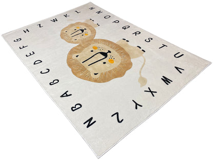 Tappeto per bambini „Leone“, beige, 140x200 cm