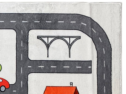Alfombra infantil „Calle“, gris, 140x200 cm