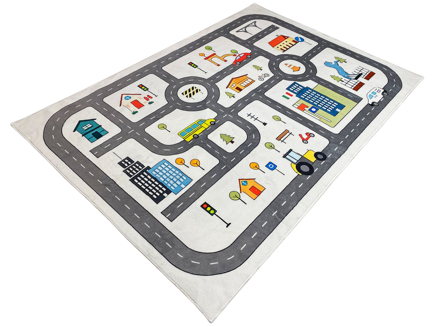 Tapete infantil „Rua“, cinzento, 160x230 cm