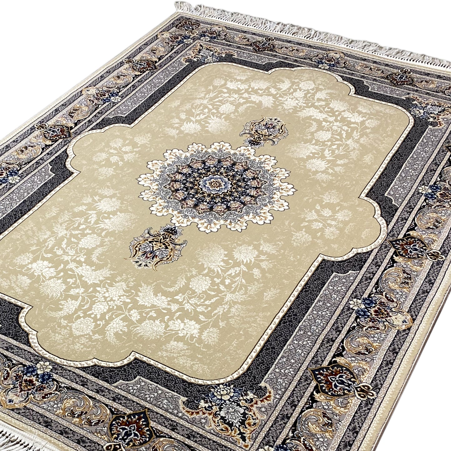 Luxuriöser Deko-Teppich im klassischen Stil, ideal für ein stilvolles Ambiente