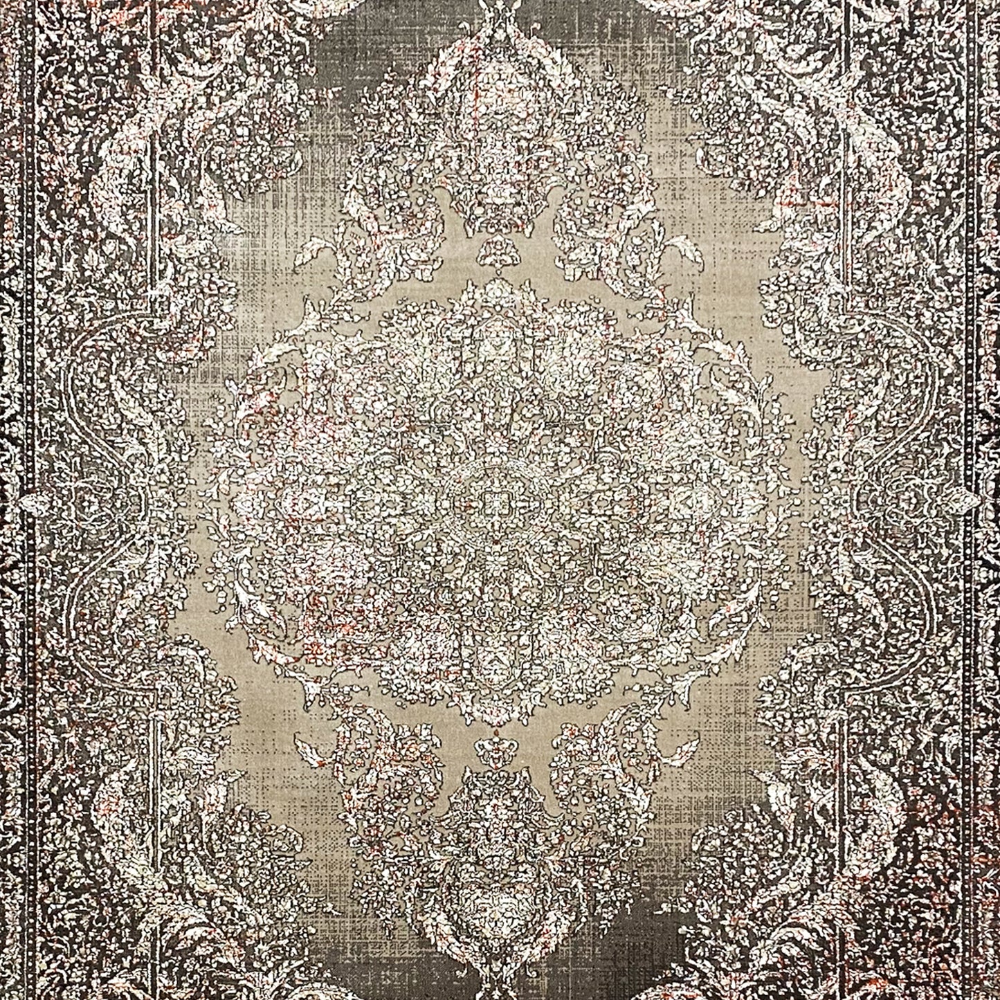 Silber-Maroon Teppich 170x240cm