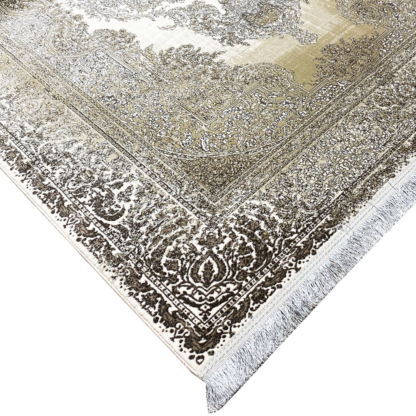 Creme-Silber Teppich 170x240cm