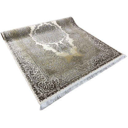 Creme-Silber Teppich 170x240cm