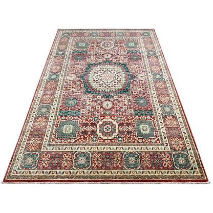 Roter Mamluk Teppich 246x161 cm - German Carpet Shop