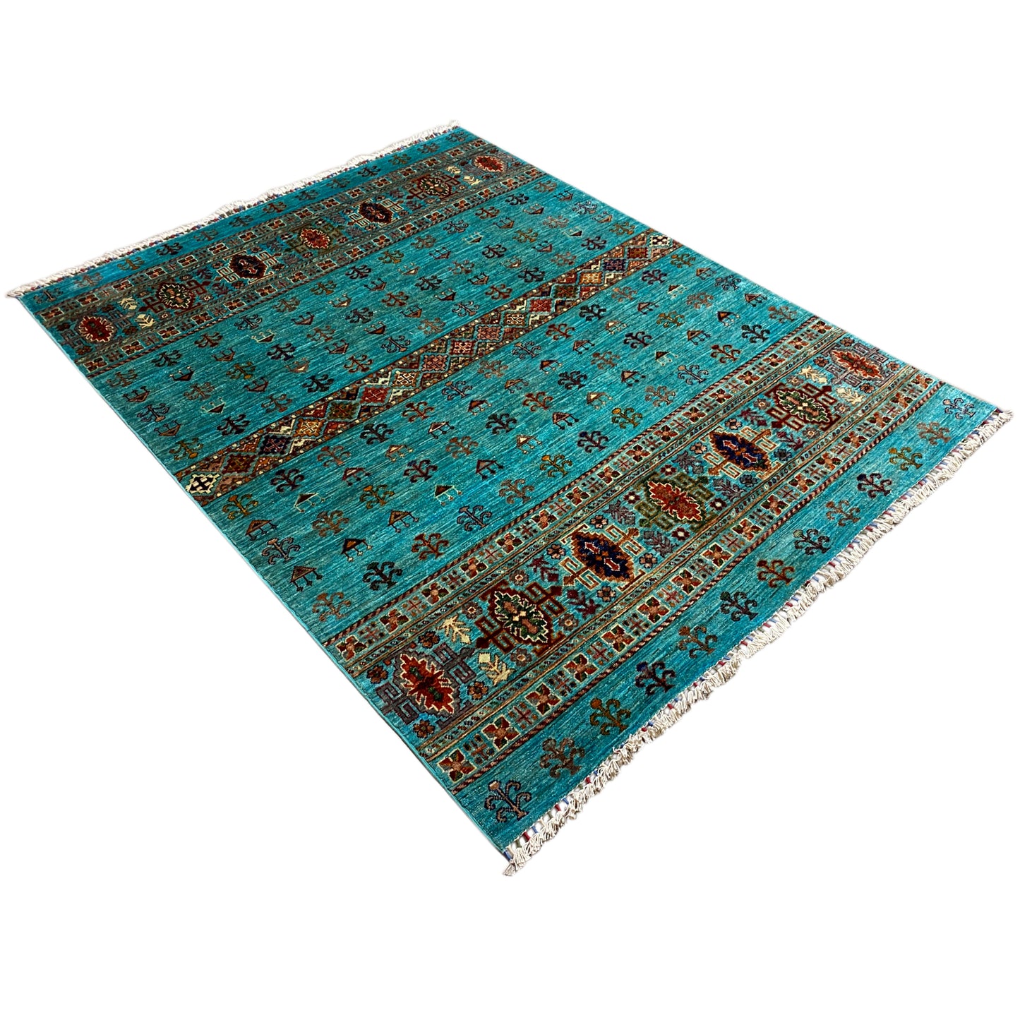 Khorjin Teppich Türkis 206x157 cm - German Carpet Shop