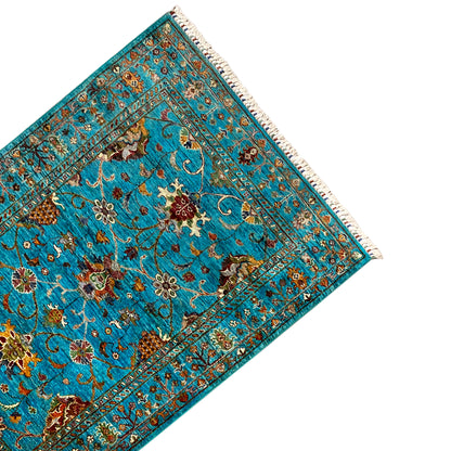 Türkiser Khorjin Teppich 177x122 cm - German Carpet Shop