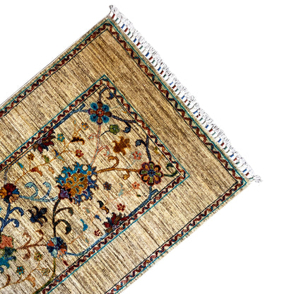 Beiger Khorjin Teppich 126x85 cm - German Carpet Shop