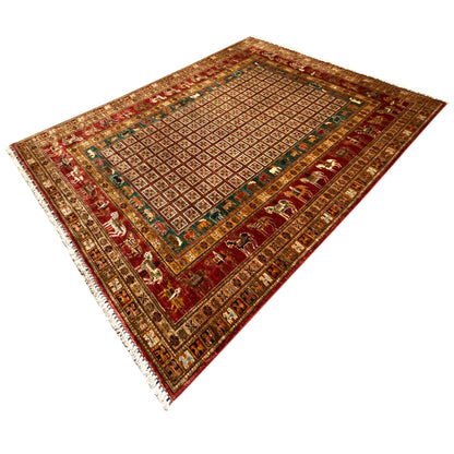 Roter Khorjin Teppich 282x211 cm - German Carpet Shop
