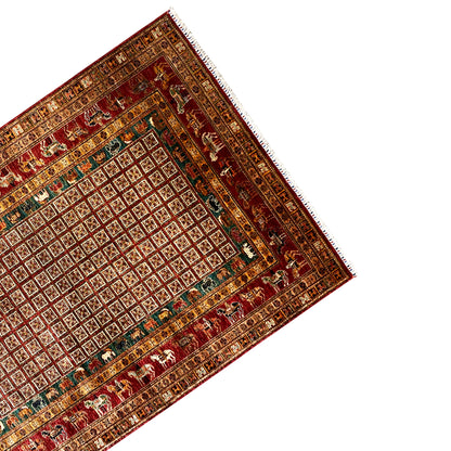Roter Khorjin Teppich 282x211 cm - German Carpet Shop