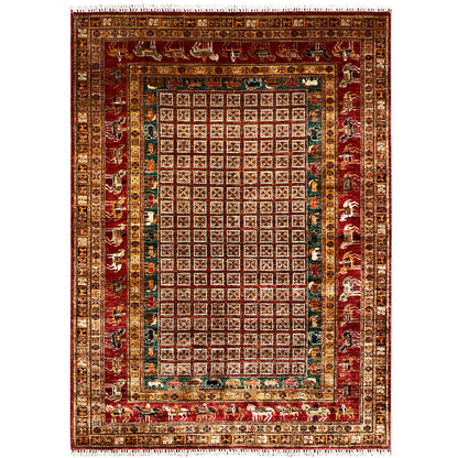 Roter Khorjin Teppich 282x211 cm - German Carpet Shop