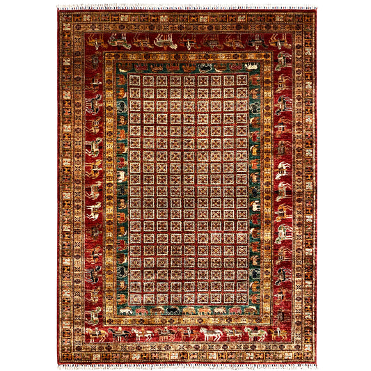 Roter Khorjin Teppich 282x211 cm - German Carpet Shop