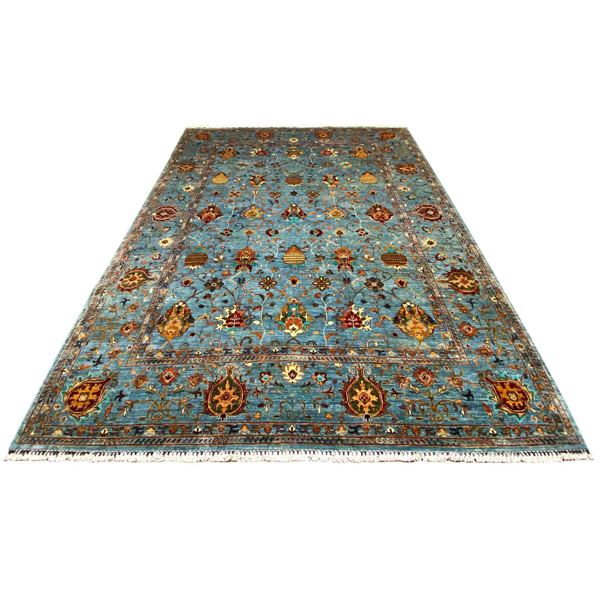 Afghanischer Ziegler Khorjin Teppich, 307x263cm - German Carpet Shop