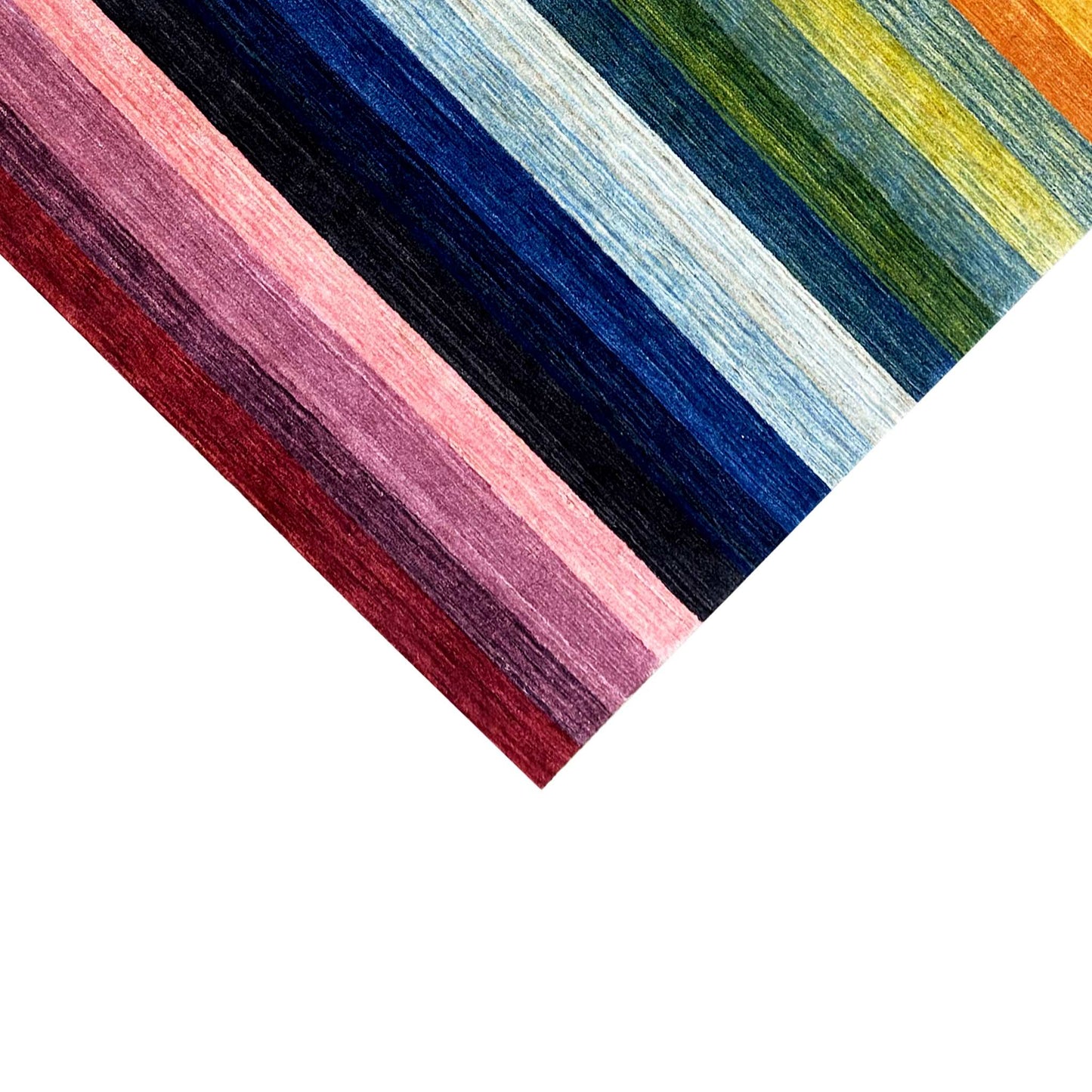 Regenbogen Gabbeh Teppich - 241x169 cm - German Carpet Shop