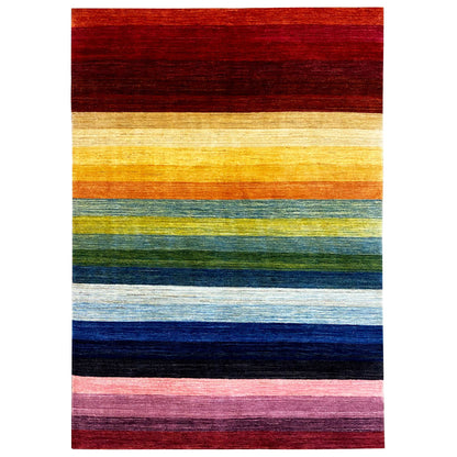 Regenbogen Gabbeh Teppich - 241x169 cm - German Carpet Shop