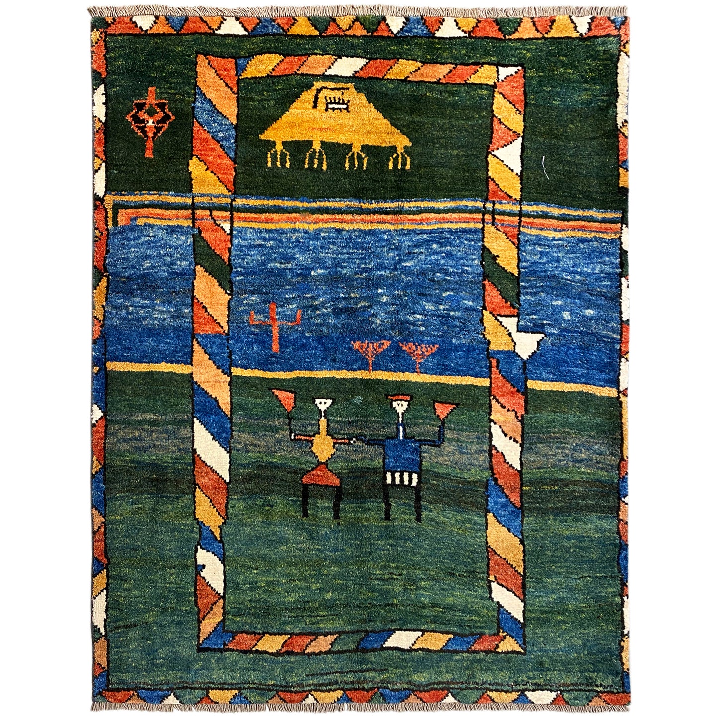 Gabbeh Teppich 170x140 cm