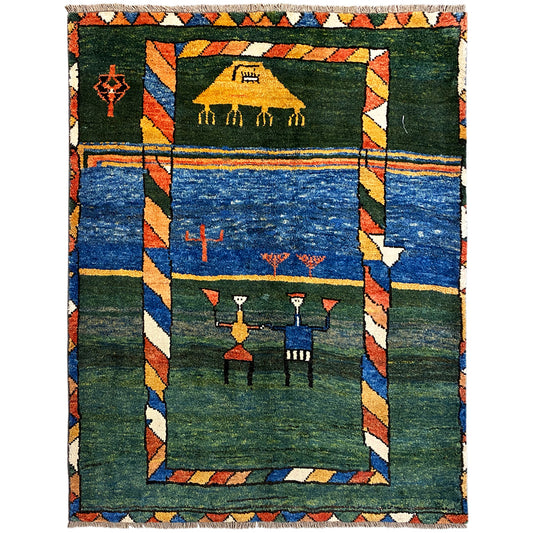 Gabbeh Teppich 170x140 cm