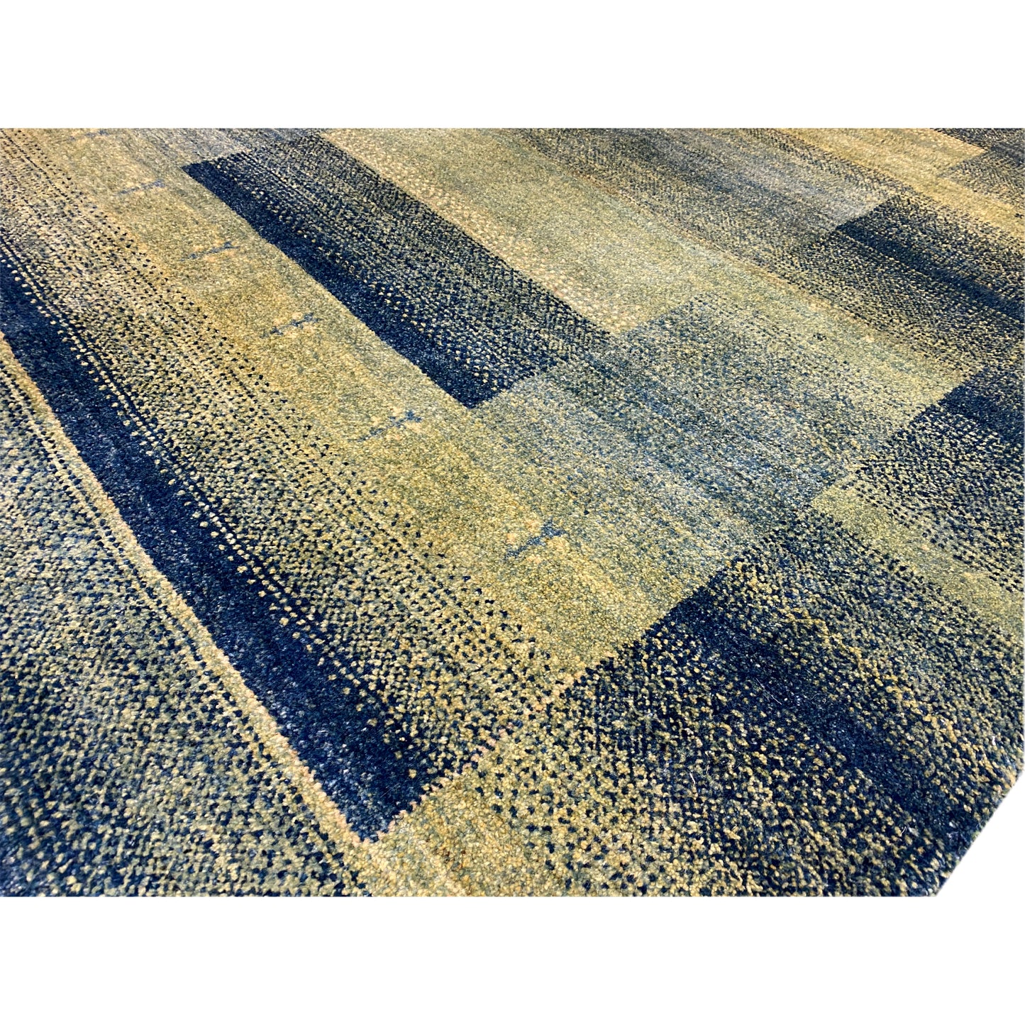 Gabbeh Teppich Grün/Grün 201x146 cm - German Carpet Shop