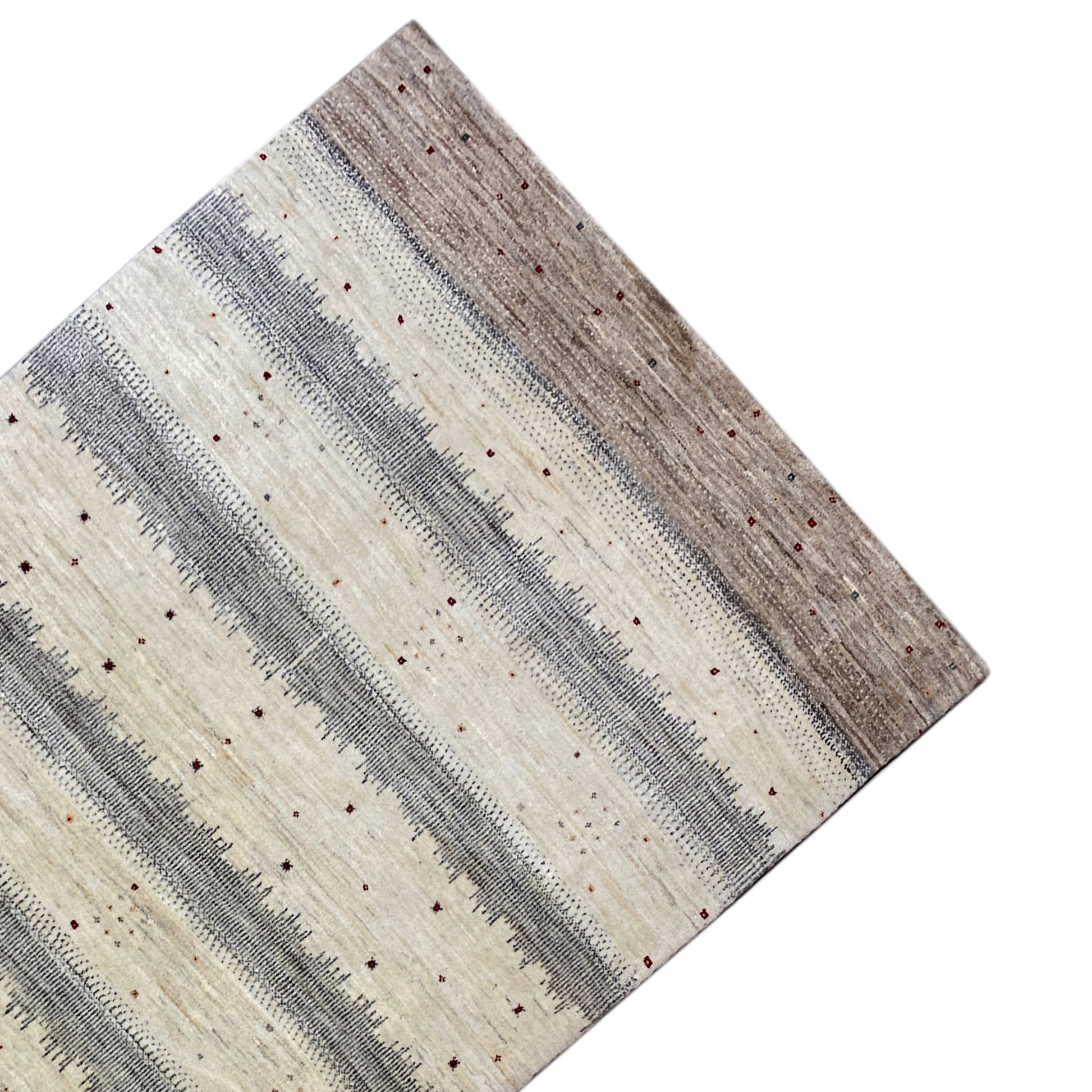 Gabbeh Teppich Beige 198x145 cm - German Carpet Shop