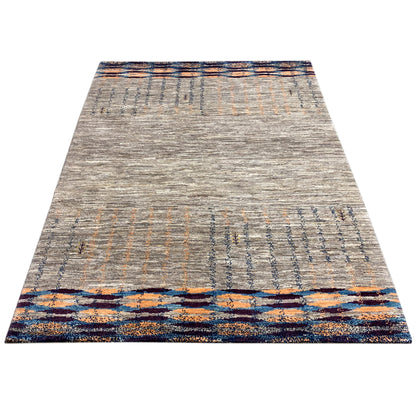 Gabbeh Teppich Grau 200x148 cm - German Carpet Shop