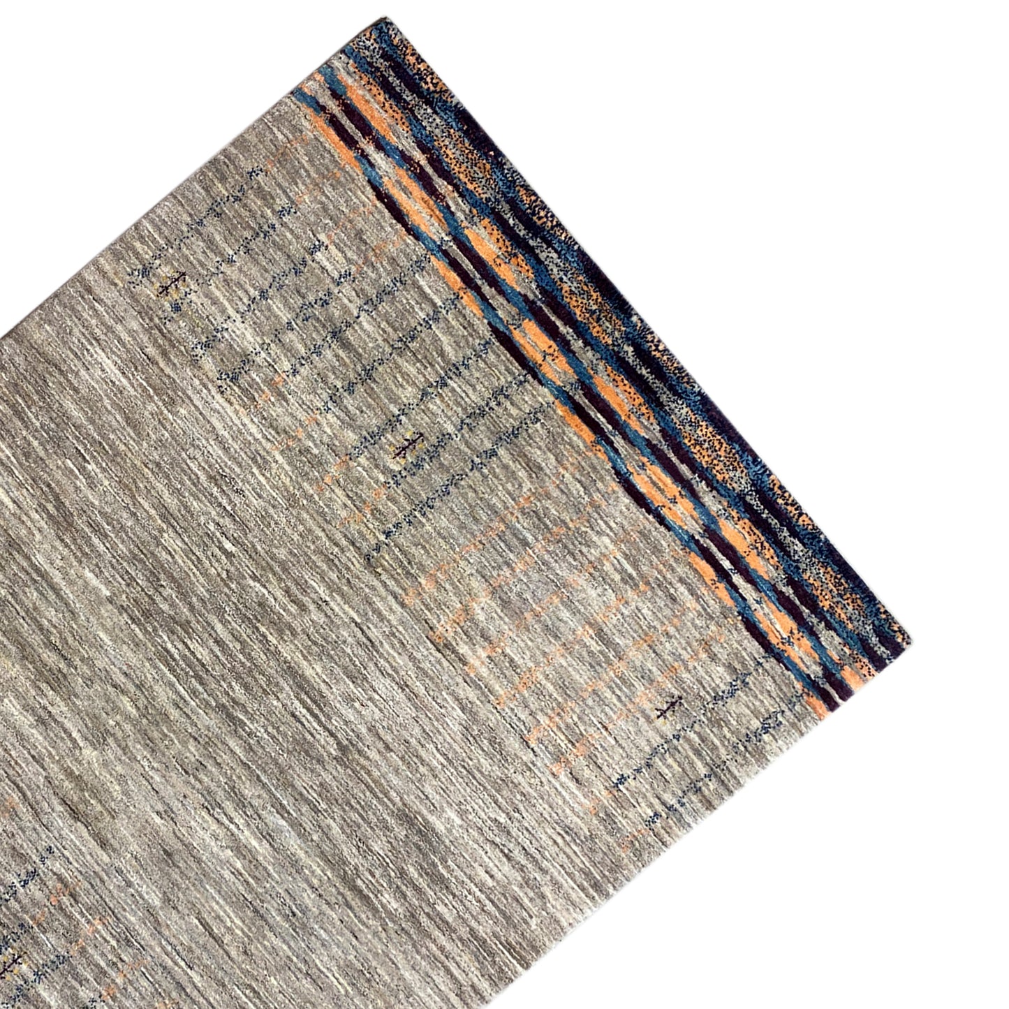 Gabbeh Teppich Grau 200x148 cm - German Carpet Shop