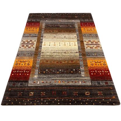 Gabbeh Teppich Braun 201x137 cm - German Carpet Shop