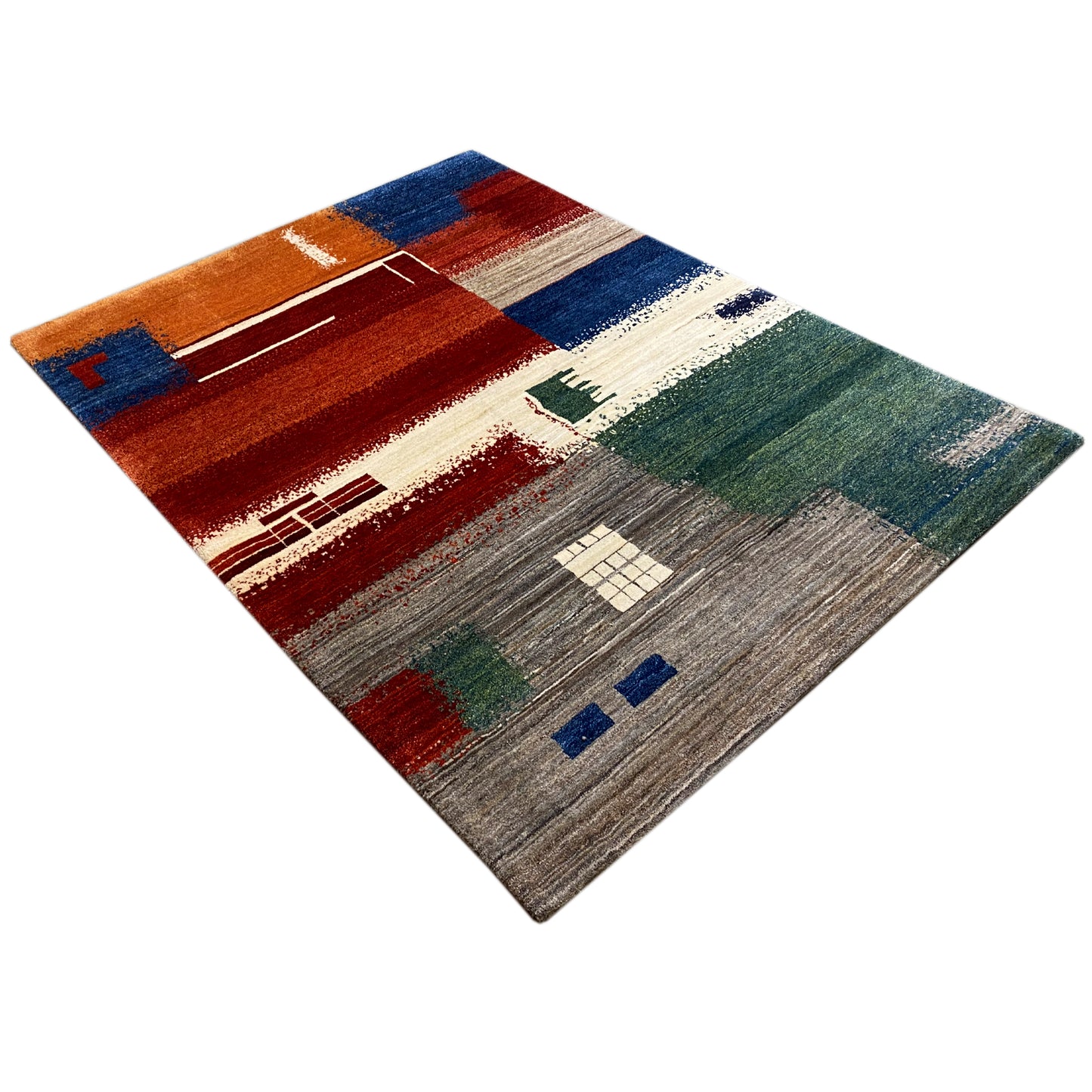 Gabbeh Teppich Bunt 205x154 cm - German Carpet Shop