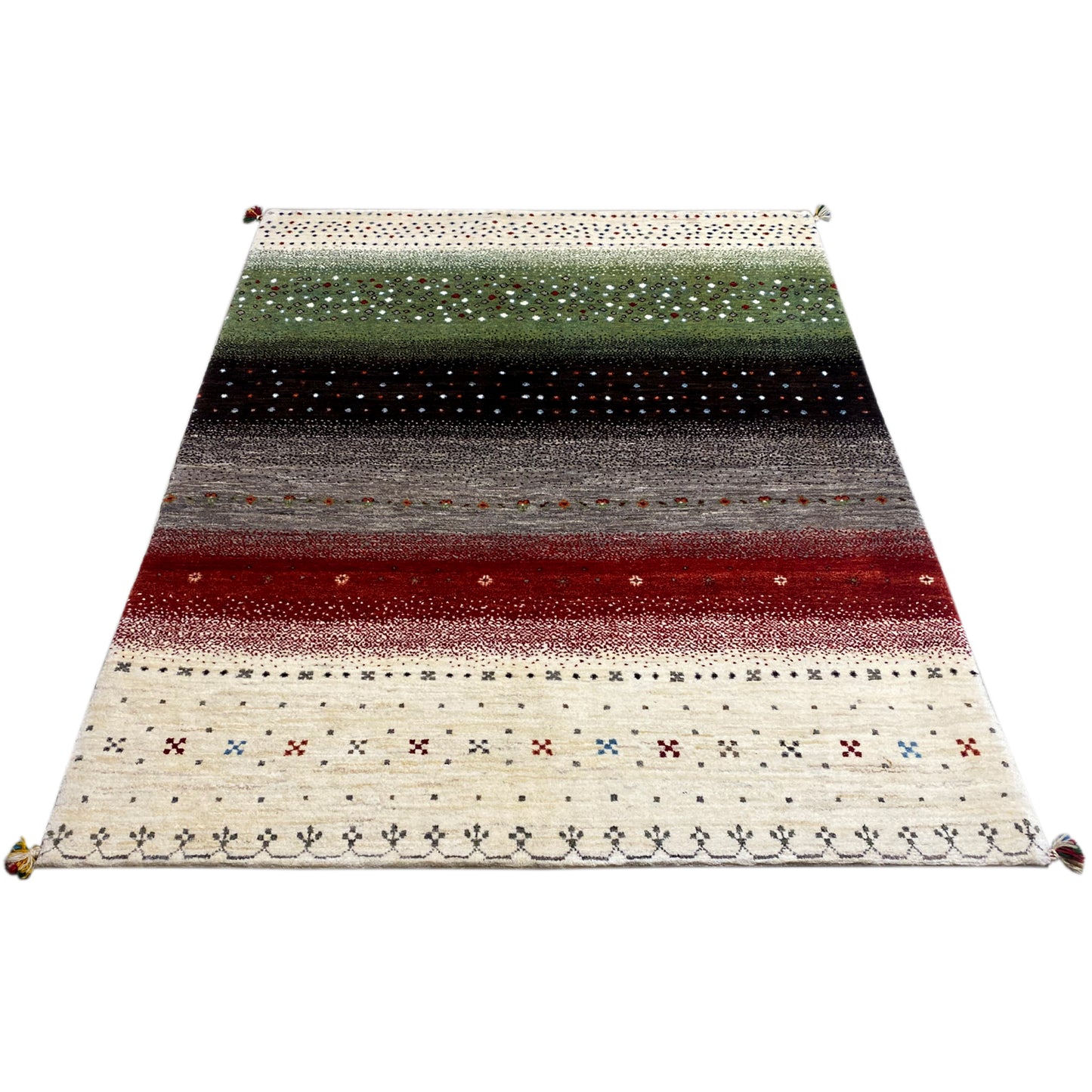 Gabbeh Teppich Bunt 199x149 cm - German Carpet Shop