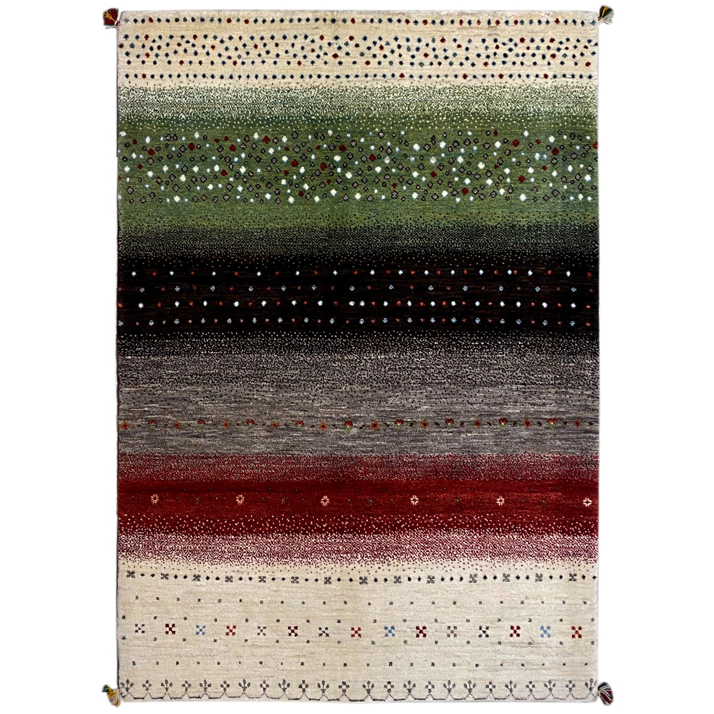 Gabbeh Teppich Bunt 199x149 cm - German Carpet Shop