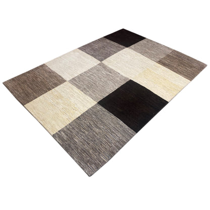 Gabbeh Teppich Beige Schwarz 240x169 cm - German Carpet Shop