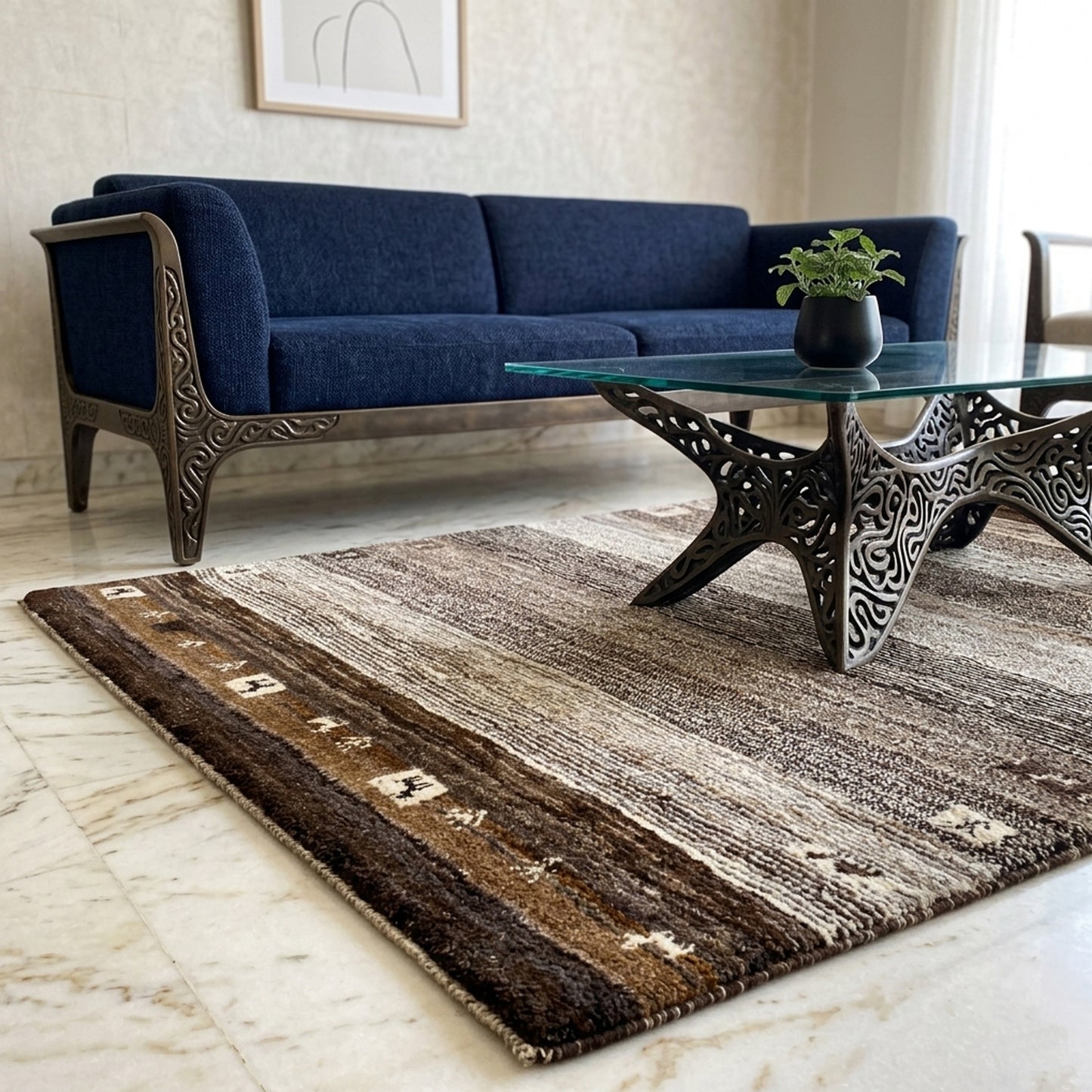 Tapis Gabbeh 198x156 cm